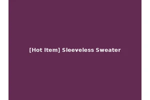 [Hot Item] Sleeveless Sweater