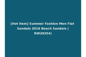 [Hot Item] Summer Fashion Men Flat Sandals 2016 Beach Sandals (RW29354)