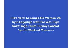 [Hot Item] Leggings for Women UK Gym Leggings with Pockets High Waist Yoga Pants Tummy Control Sports Workout Trousers
