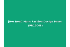 [Hot Item] Mens Fashion Design Pants (PR12C43)