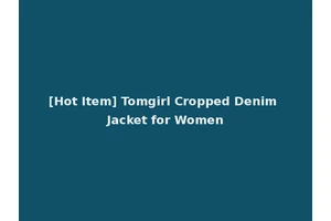 [Hot Item] Tomgirl Cropped Denim Jacket for Women