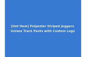 [Hot Item] Polyester Striped Joggers Unisex Track Pants with Custom Logo