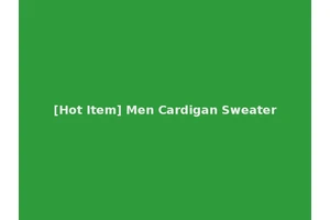 [Hot Item] Men Cardigan Sweater