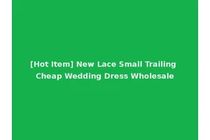 [Hot Item] New Lace Small Trailing Cheap Wedding Dress Wholesale