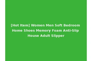 [Hot Item] Women Men Soft Bedroom Home Shoes Memory Foam Anti-Slip House Adult Slipper