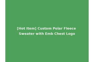 [Hot Item] Custom Polar Fleece Sweater with Emb Chest Logo