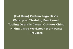 [Hot Item] Custom Logo Hi Vis Waterproof Training Functional Tooling Overalls Casual Outdoor Chino Hiking Cargo Workwear Work Pants Trousers