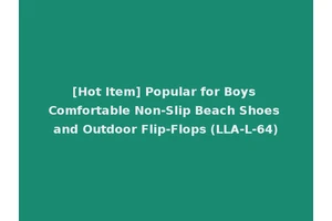 [Hot Item] Popular for Boys Comfortable Non-Slip Beach Shoes and Outdoor Flip-Flops (LLA-L-64)