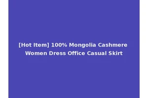 [Hot Item] 100% Mongolia Cashmere Women Dress Office Casual Skirt