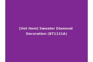 [Hot Item] Sweater Diamond Decoration (BT1131A)
