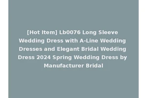 [Hot Item] Lb0076 Long Sleeve Wedding Dress with A-Line Wedding Dresses and Elegant Bridal Wedding Dress 2024 Spring Wedding Dress by Manufacturer Bridal