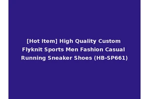 [Hot Item] High Quality Custom Flyknit Sports Men Fashion Casual Running Sneaker Shoes (HB-SP661)