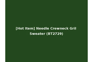 [Hot Item] Needle Crewneck Gril Sweater (BT2729)
