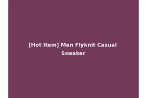 [Hot Item] Men Flyknit Casual Sneaker