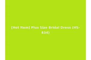 [Hot Item] Plus Size Bridal Dress (HS-834)