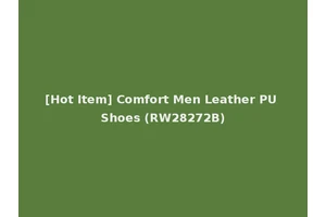 [Hot Item] Comfort Men Leather PU Shoes (RW28272B)