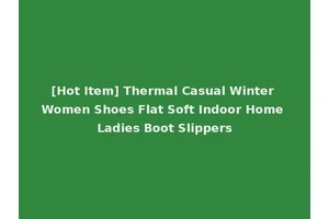 [Hot Item] Thermal Casual Winter Women Shoes Flat Soft Indoor Home Ladies Boot Slippers