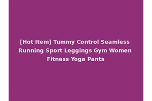 [Hot Item] Tummy Control Seamless Running Sport Leggings Gym Women Fitness Yoga Pants