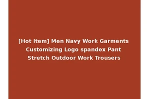 [Hot Item] Men Navy Work Garments Customizing Logo spandex Pant Stretch Outdoor Work Trousers