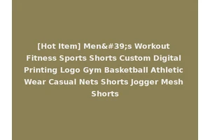 [Hot Item] Men's Workout Fitness Sports Shorts Custom Digital Printing Logo Gym Basketball Athletic Wear Casual Nets Shorts Jogger Mesh Shorts