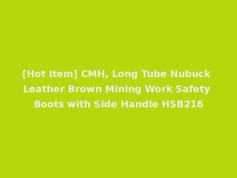 [Hot Item] CMH, Long Tube Nubuck Leather Brown Mining Work Safety Boots with Side Handle HSB216
