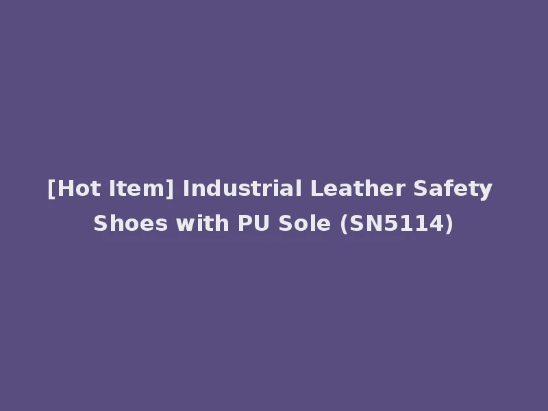 [Hot Item] Industrial Leather Safety Shoes with PU Sole (SN5114)