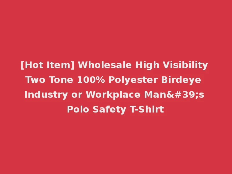[Hot Item] Wholesale High Visibility Two Tone 100% Polyester Birdeye Industry or Workplace Man's Polo Safety T-Shirt