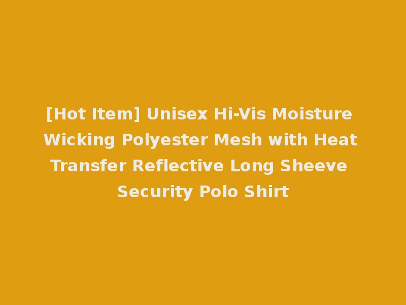 [Hot Item] Unisex Hi-Vis Moisture Wicking Polyester Mesh with Heat Transfer Reflective Long Sheeve Security Polo Shirt