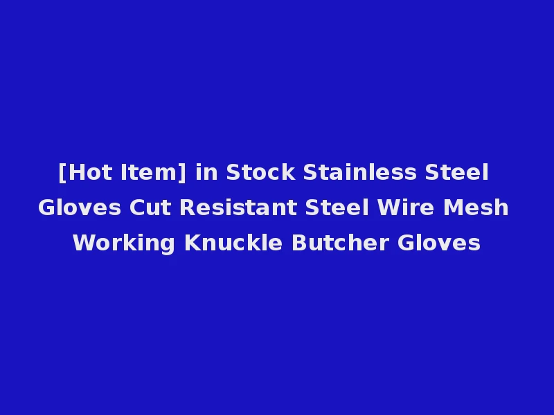 [Hot Item] in Stock Stainless Steel Gloves Cut Resistant Steel Wire Mesh Working Knuckle Butcher Gloves