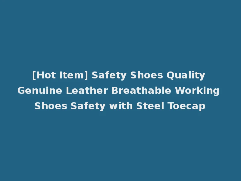 [Hot Item] Safety Shoes Quality Genuine Leather Breathable Working Shoes Safety with Steel Toecap