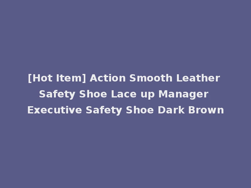 [Hot Item] Action Smooth Leather Safety Shoe Lace up Manager Executive Safety Shoe Dark Brown