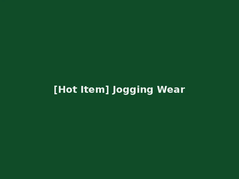 [Hot Item] Jogging Wear