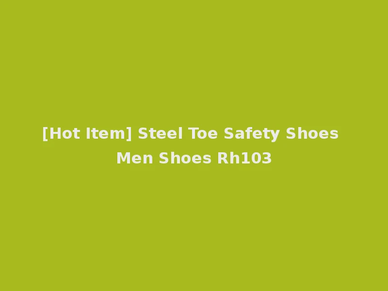 [Hot Item] Steel Toe Safety Shoes Men Shoes Rh103