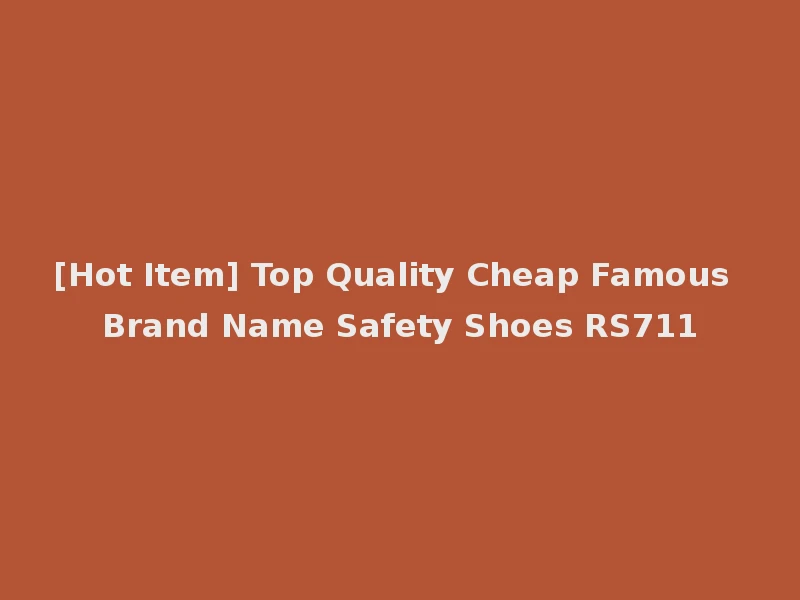 [Hot Item] Top Quality Cheap Famous Brand Name Safety Shoes RS711
