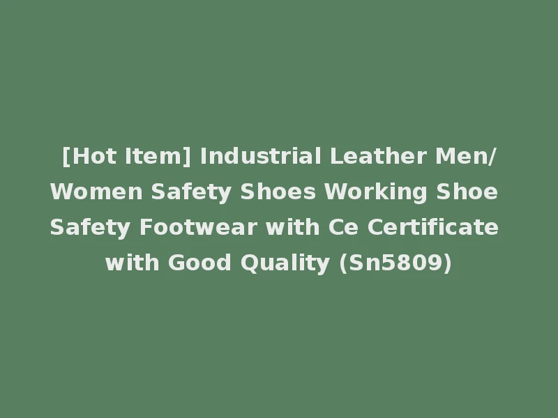 [Hot Item] Industrial Leather Men/Women Safety Shoes Working Shoe Safety Footwear with Ce Certificate with Good Quality (Sn5809)
