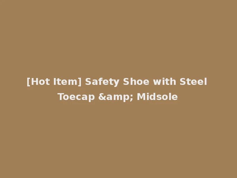 [Hot Item] Safety Shoe with Steel Toecap & Midsole