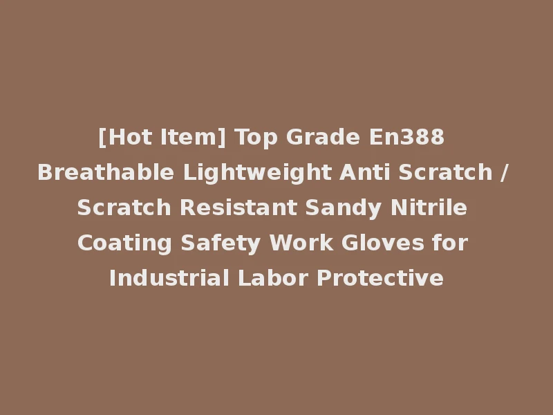 [Hot Item] Top Grade En388 Breathable Lightweight Anti Scratch / Scratch Resistant Sandy Nitrile Coating Safety Work Gloves for Industrial Labor Protective