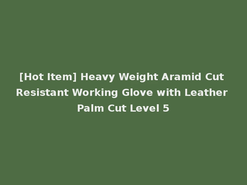 [Hot Item] Heavy Weight Aramid Cut Resistant Working Glove with Leather Palm Cut Level 5