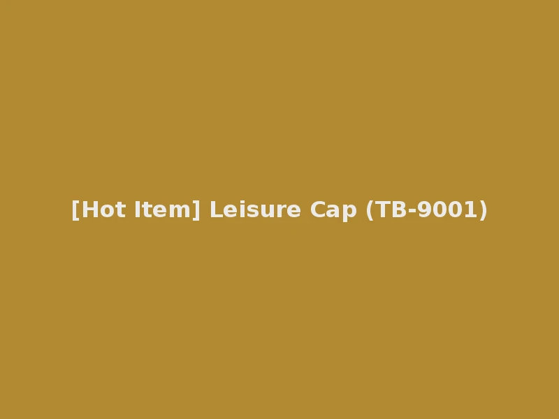 [Hot Item] Leisure Cap (TB-9001)