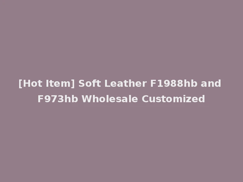 [Hot Item] Soft Leather F1988hb and F973hb Wholesale Customized