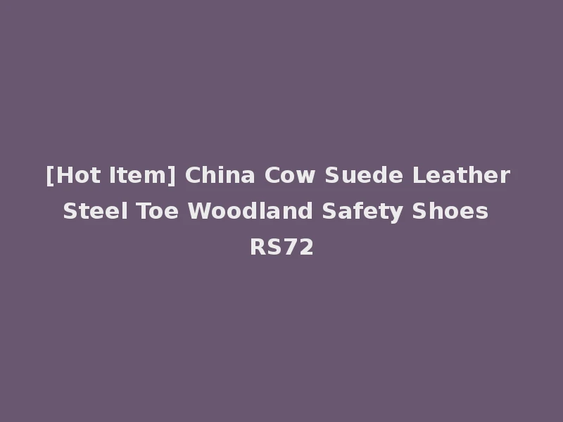 [Hot Item] China Cow Suede Leather Steel Toe Woodland Safety Shoes RS72