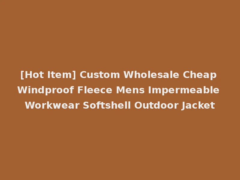 [Hot Item] Custom Wholesale Cheap Windproof Fleece Mens Impermeable Workwear Softshell Outdoor Jacket