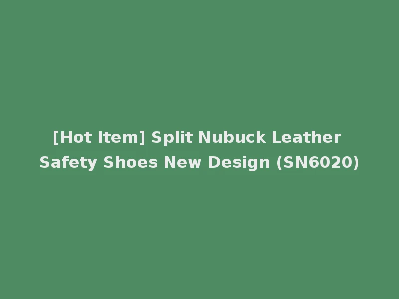 [Hot Item] Split Nubuck Leather Safety Shoes New Design (SN6020)