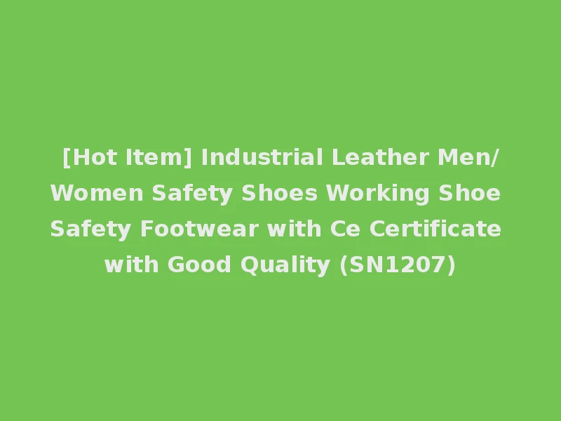 [Hot Item] Industrial Leather Men/Women Safety Shoes Working Shoe Safety Footwear with Ce Certificate with Good Quality (SN1207)