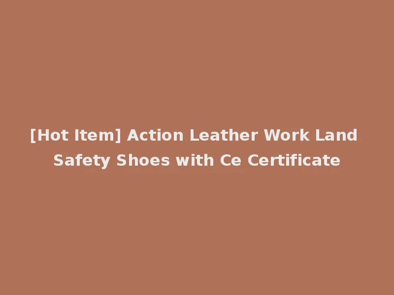 [Hot Item] Action Leather Work Land Safety Shoes with Ce Certificate