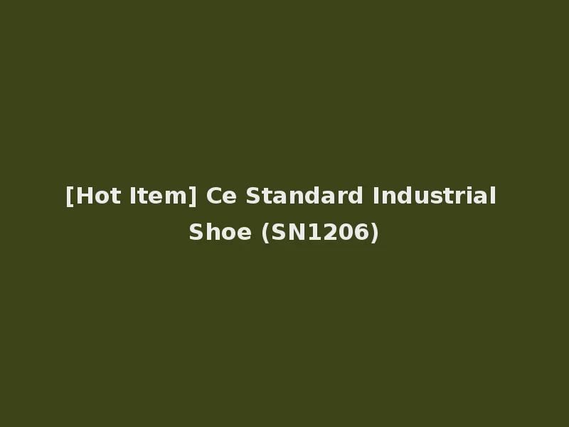 [Hot Item] Ce Standard Industrial Shoe (SN1206)