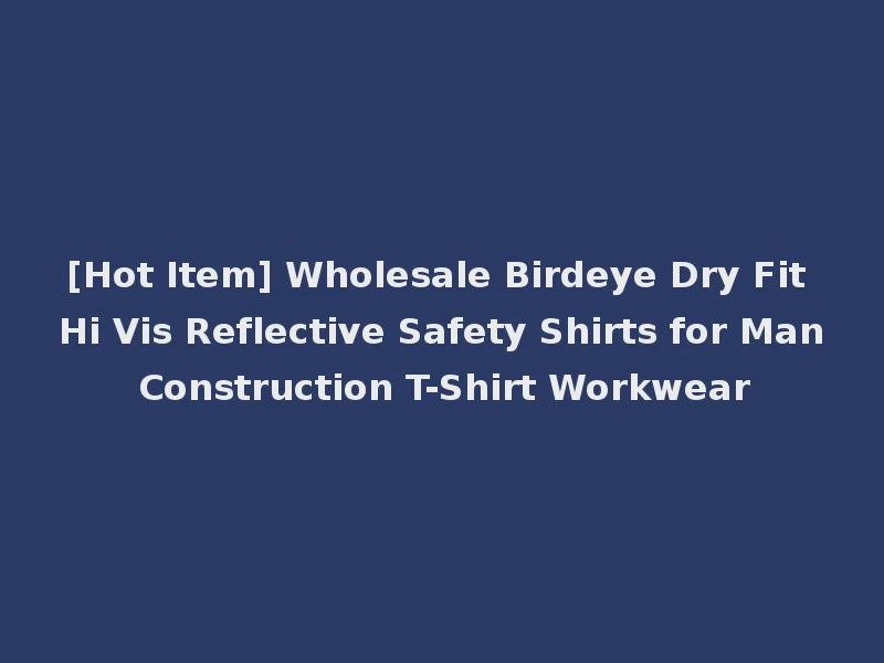 [Hot Item] Wholesale Birdeye Dry Fit Hi Vis Reflective Safety Shirts for Man Construction T-Shirt Workwear