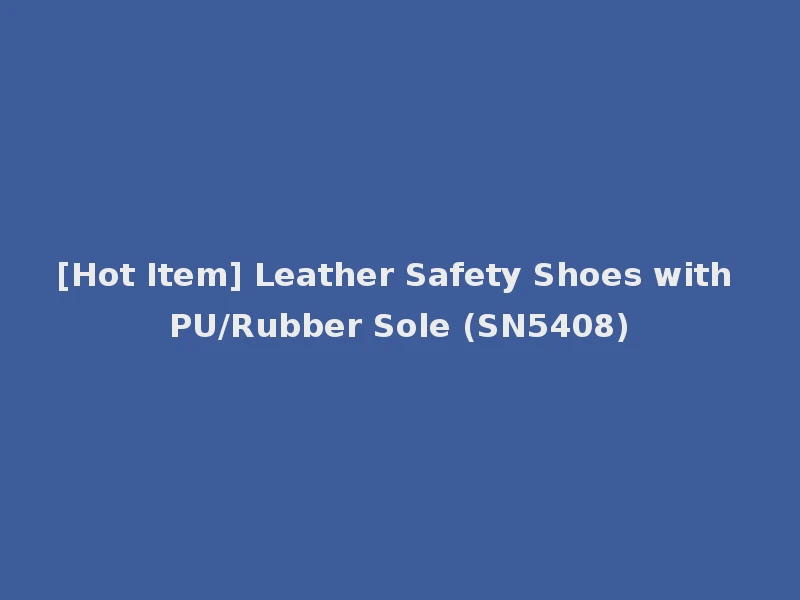 [Hot Item] Leather Safety Shoes with PU/Rubber Sole (SN5408)