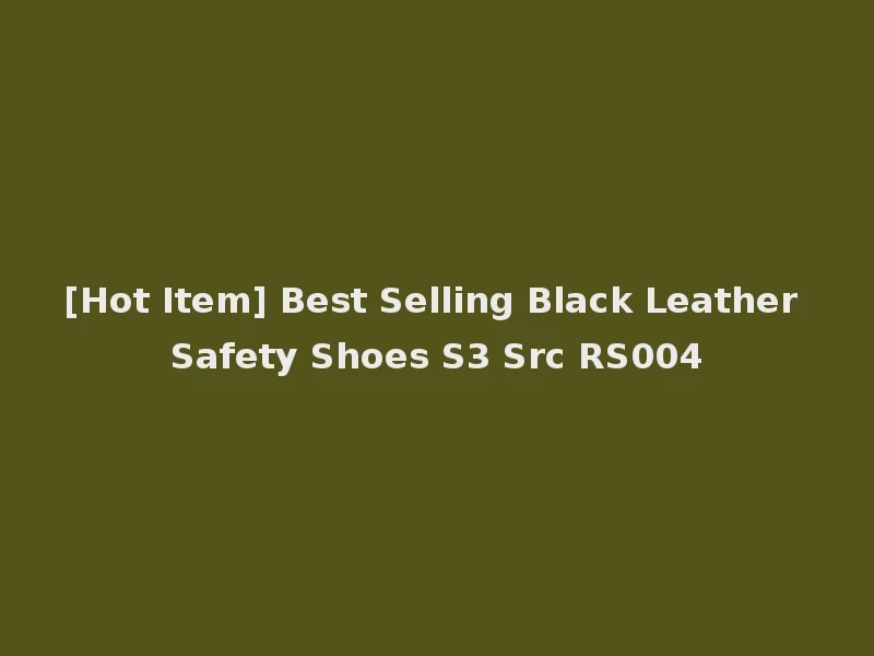 [Hot Item] Best Selling Black Leather Safety Shoes S3 Src RS004