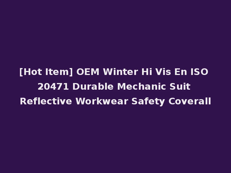 [Hot Item] OEM Winter Hi Vis En ISO 20471 Durable Mechanic Suit Reflective Workwear Safety Coverall